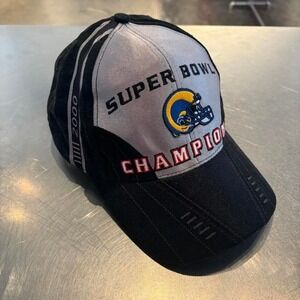 St. Louis Rams Super Bowl Champions black and grey hat